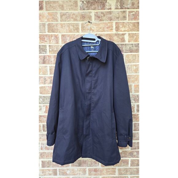 HART SCHAFFNER MARX Men's navy blue Hartsdale All Weather Raincoat size 48R - Picture 12 of 12
